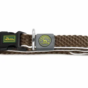 Sonderaktion HUNTER Halsung Hilo Vario Basic 33-50/M-L Mesh braun